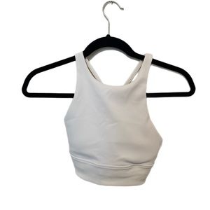 Lululemon white sports bra tank SZ 2
